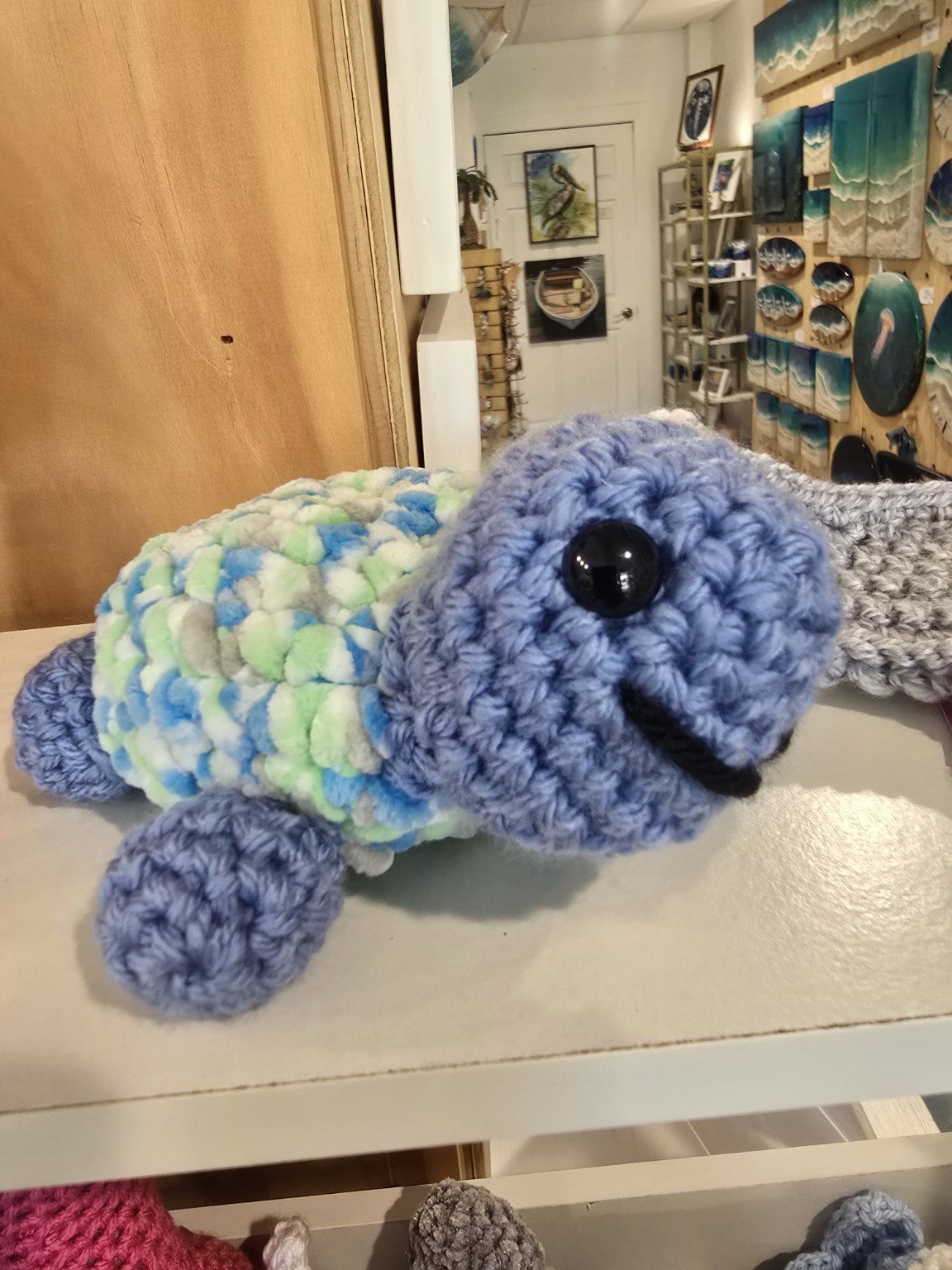 Crocheted sea turtle