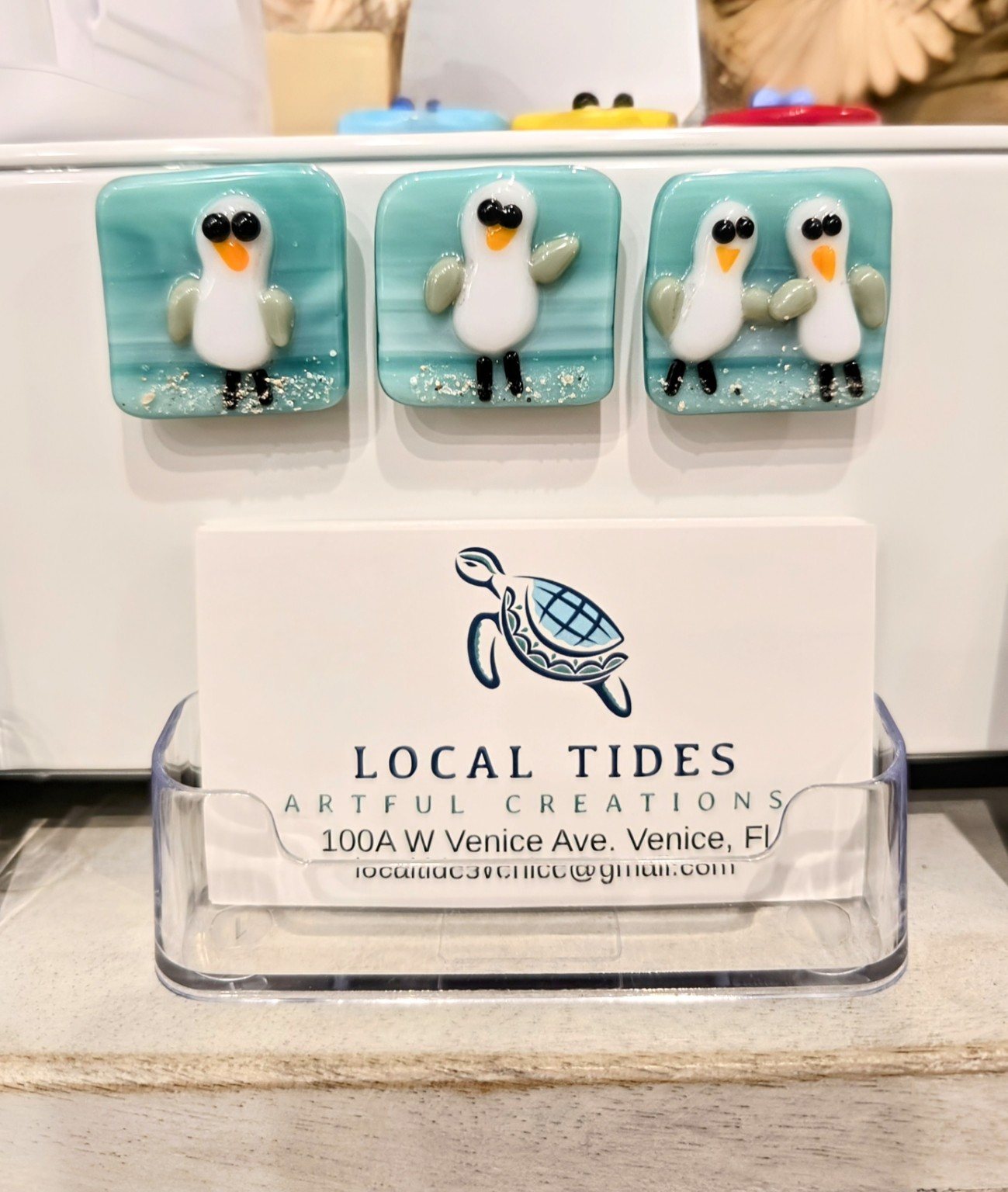 Fused glass coastal minis