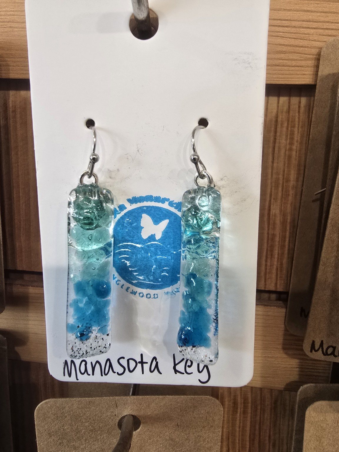 Manasota Key glass earrings