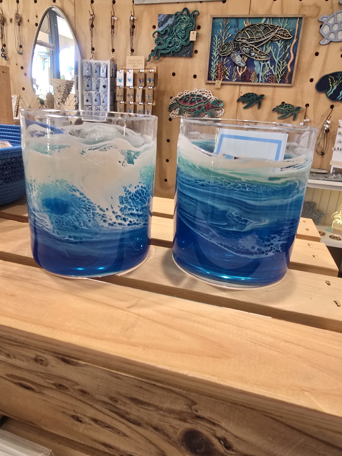 Ocean wave candles