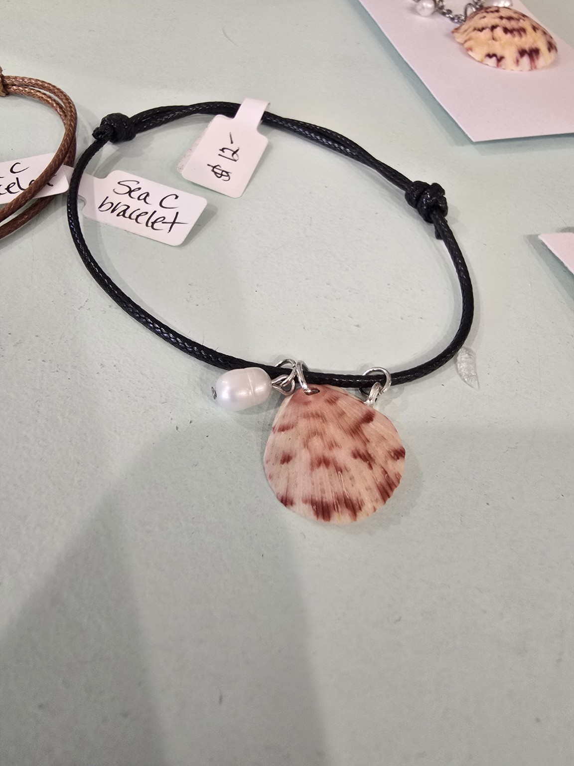 Handmade seashell bracelet