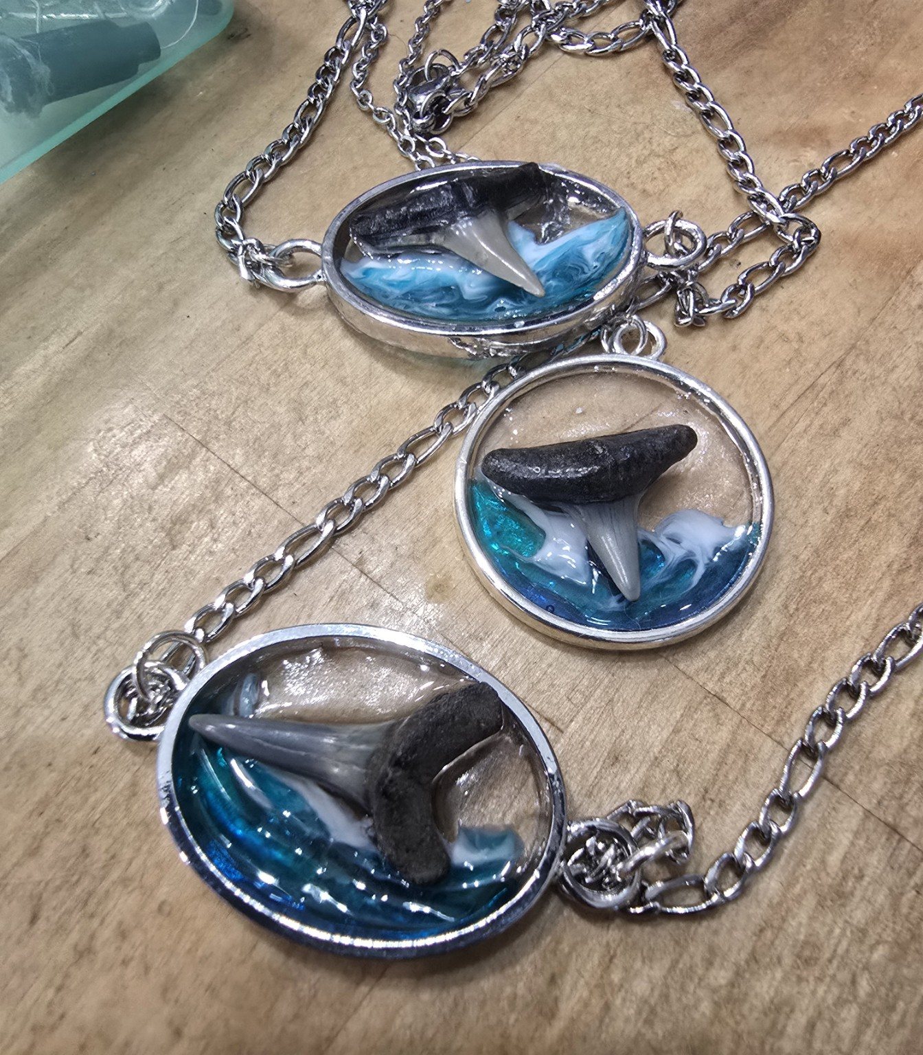 Shark tooth necklaces