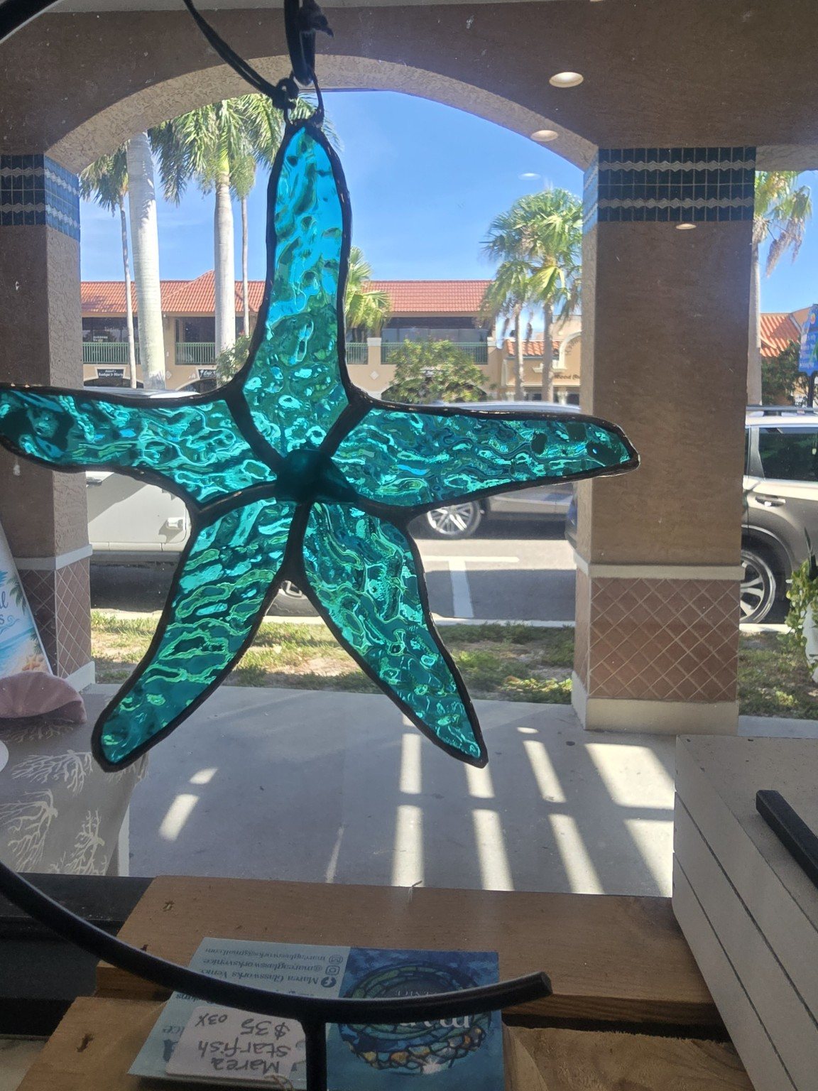 Stained glass starfish